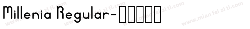 Millenia Regular字体转换
